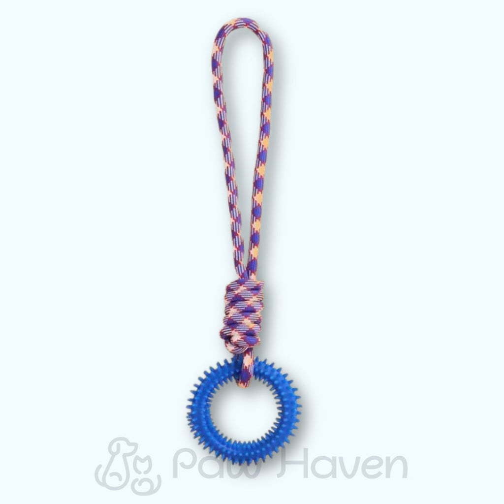 Interactive Dog Ring Toy with Rope