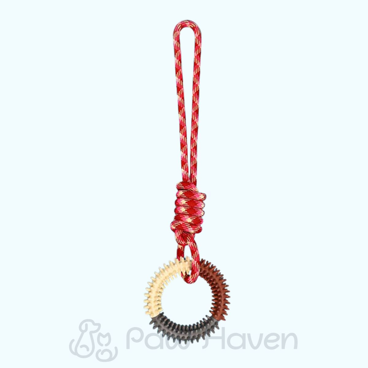 Interactive Dog Ring Toy with Rope