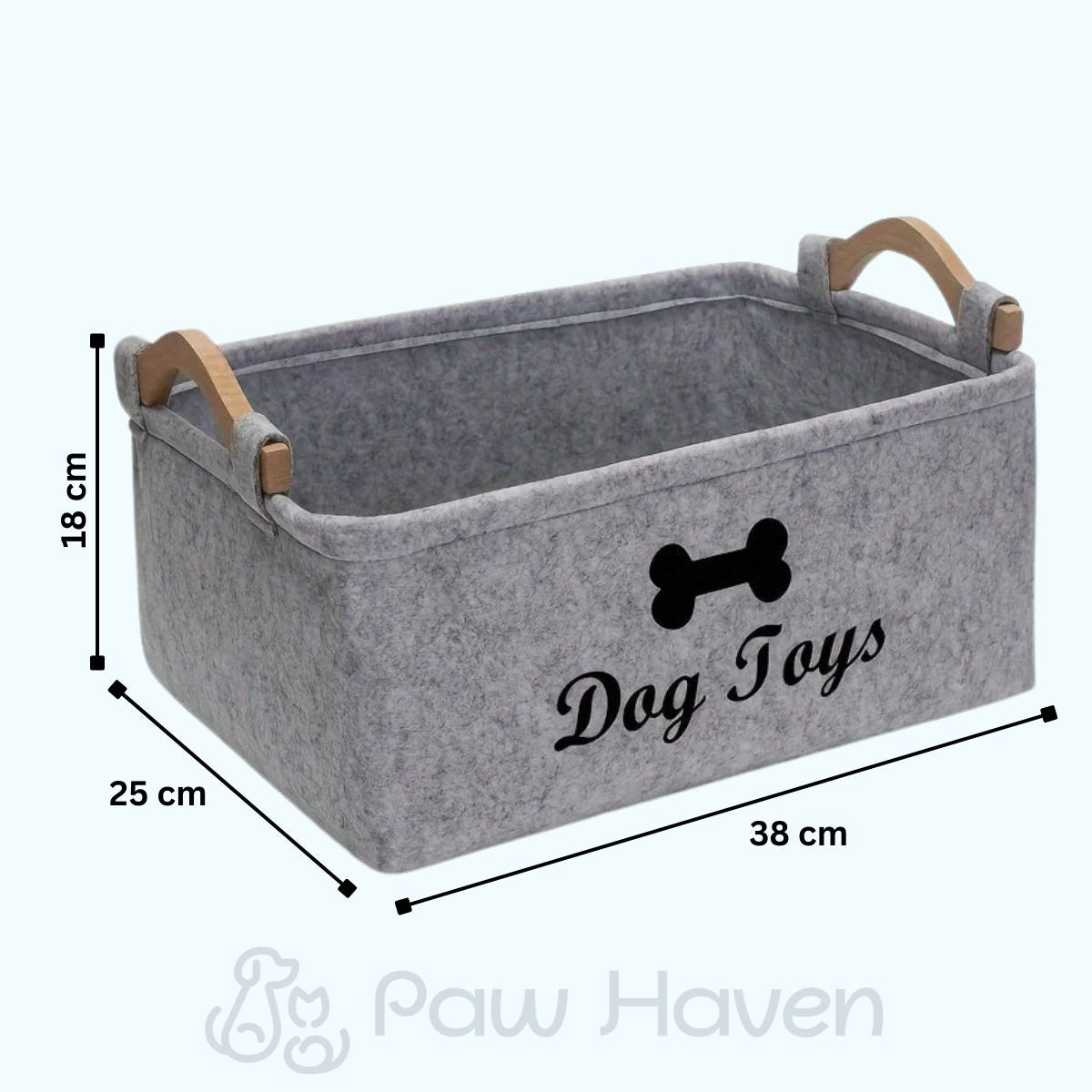 Felt Dog Toy Storage Box