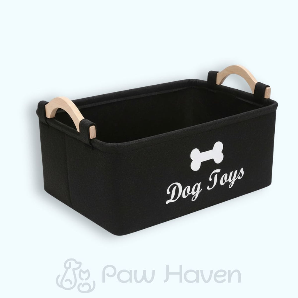 Felt Dog Toy Storage Box