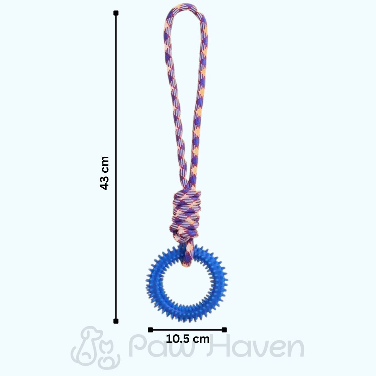 Interactive Dog Ring Toy with Rope