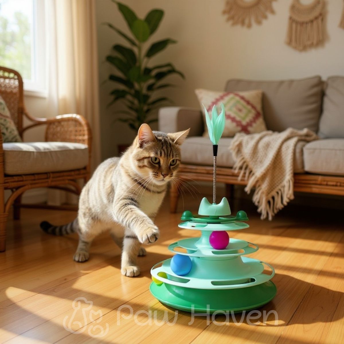 Interactive Cat Tower Toy
