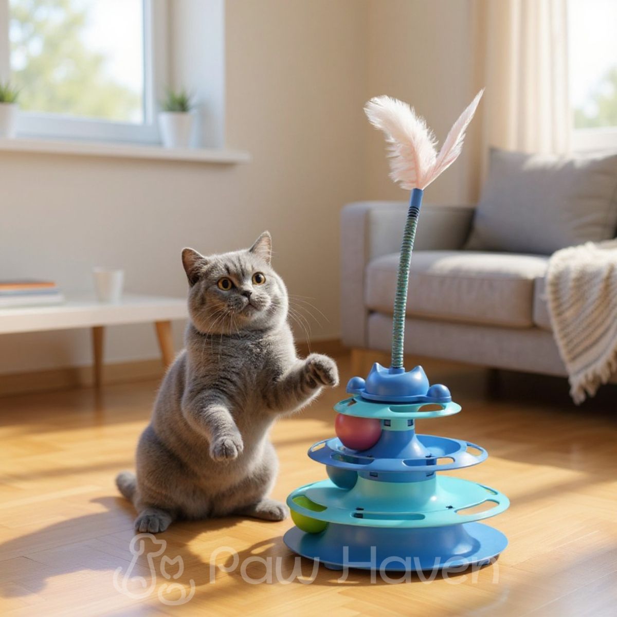 Interactive Cat Tower Toy